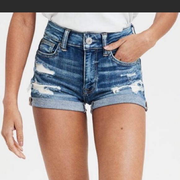 American Eagle Outfitters Pants - AE HI RISE SHORTS 4